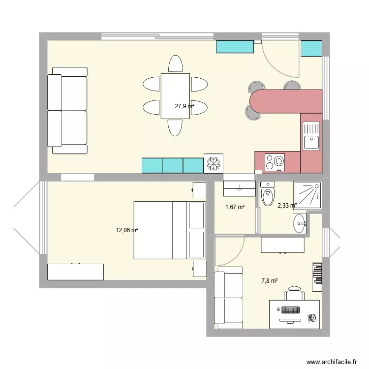 maison samy. Plan de 5 et 52 m² maison samy. Plan de 5 et 52 m²