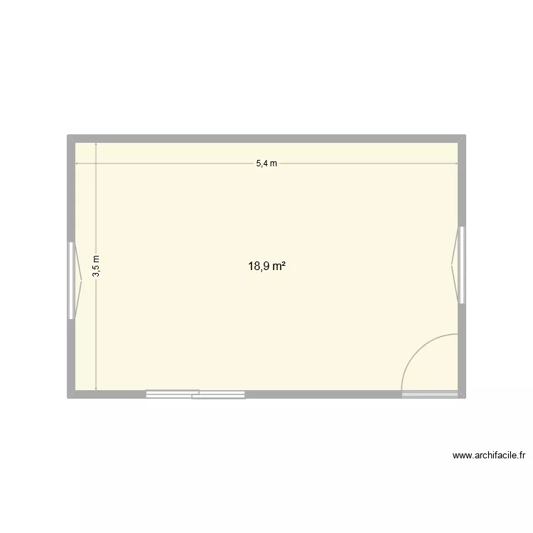 cabanon jardin. Plan de 1 et 19 m² cabanon jardin. Plan de 1 et 19 m²