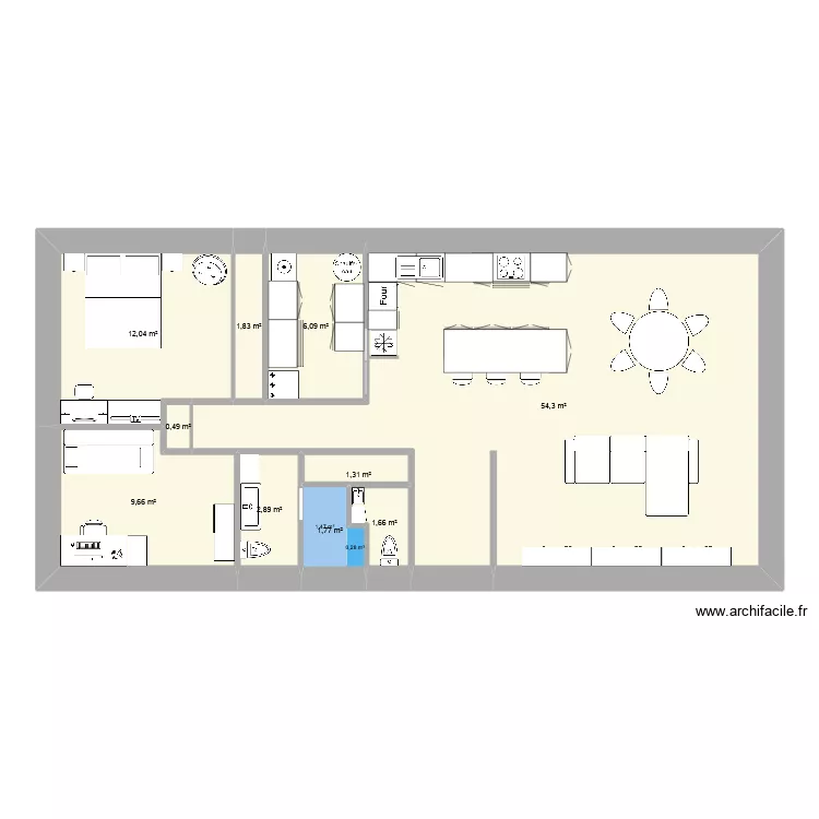 lot03mars26. Plan de 10 pièces et 92 m²
