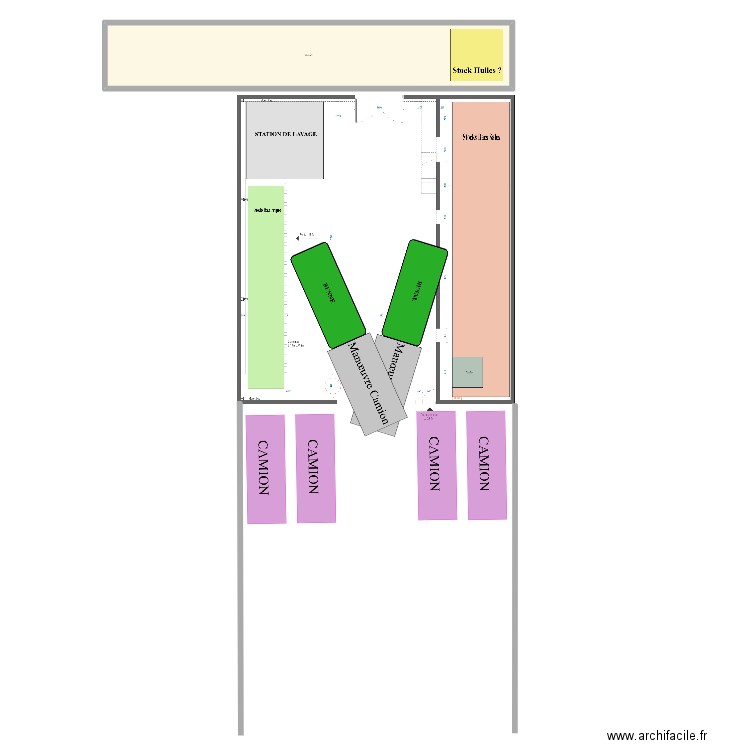 Fauve. Plan de 1 pièce et 104 m2