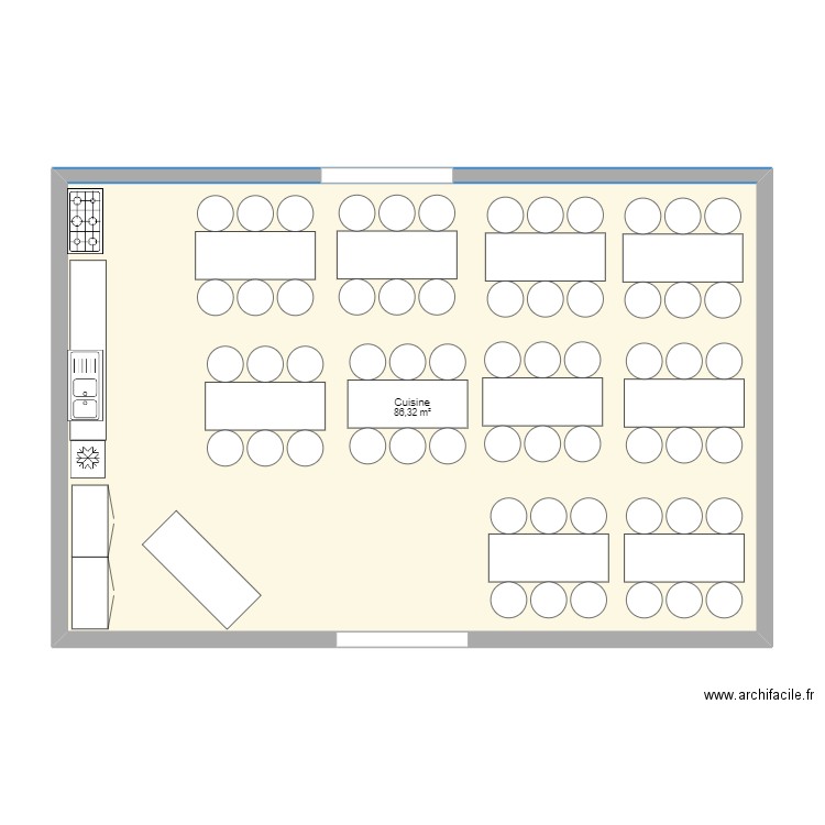 salle 2. Plan de 0 pièce et 0 m2