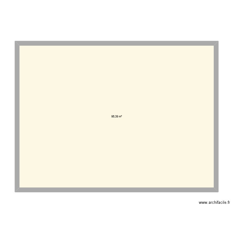 surelevation maison. Plan de 1 pièce et 96 m2