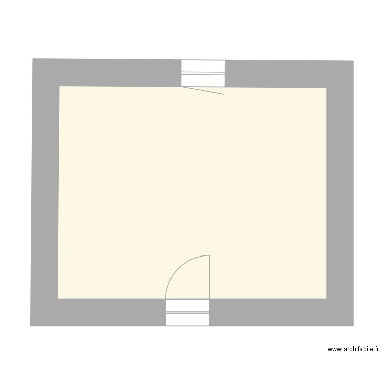 Cruguel RdC v10-Chaufferie-Atelier. Plan de 1 pièce et 30 m2