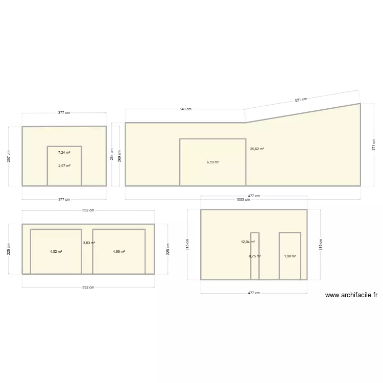 Faliu corbere les cabanes. Plan de 