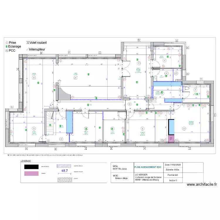 Julien Hottin RDC. Plan de Julien Hottin RDC. Plan de