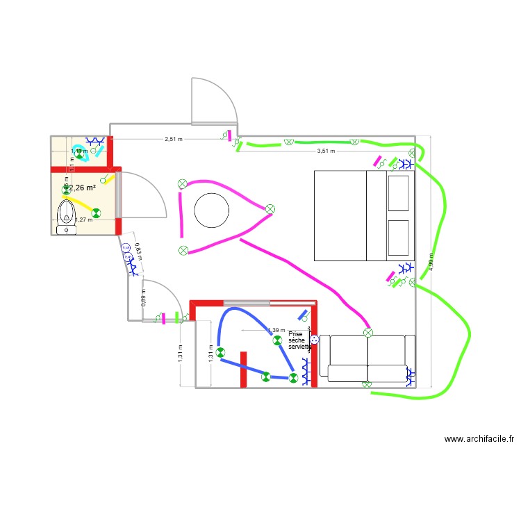 GARAGE PLAN OK OK OK OK ELEC 2. Plan de 1 pièce et 2 m2