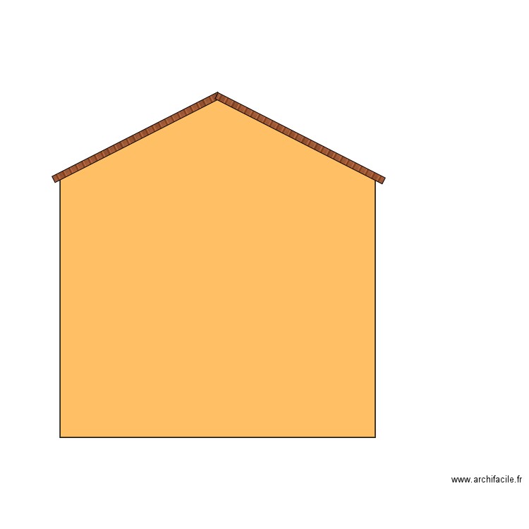 facade eest. Plan de 0 pièce et 0 m2