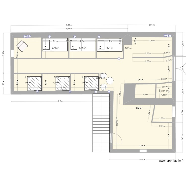 SunKiss 3b. Plan de 8 pièces et 95 m2