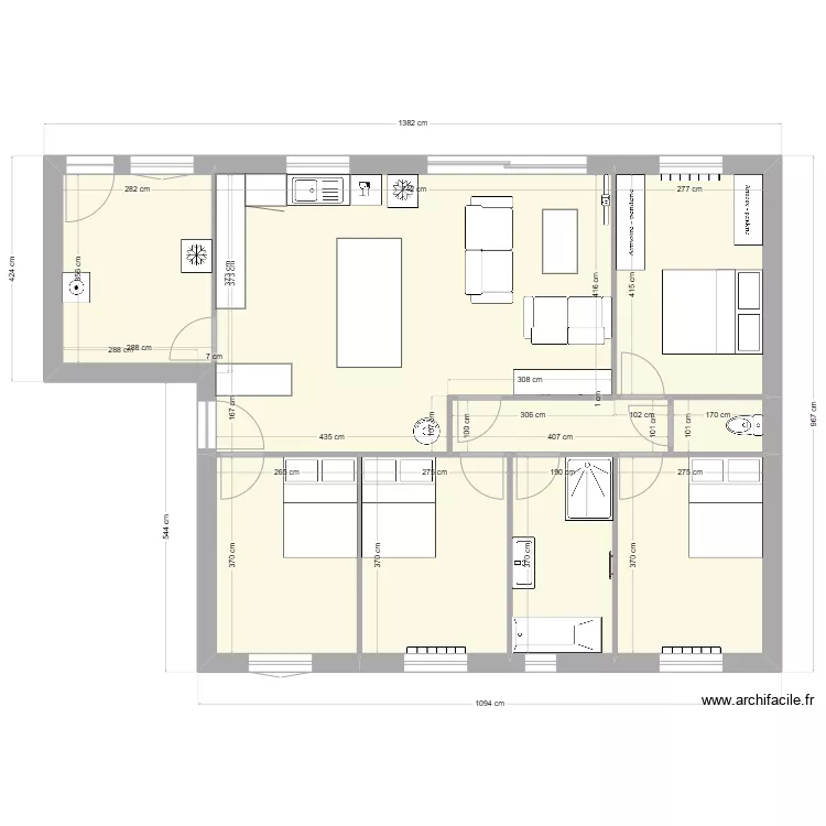 Maison. Plan de 