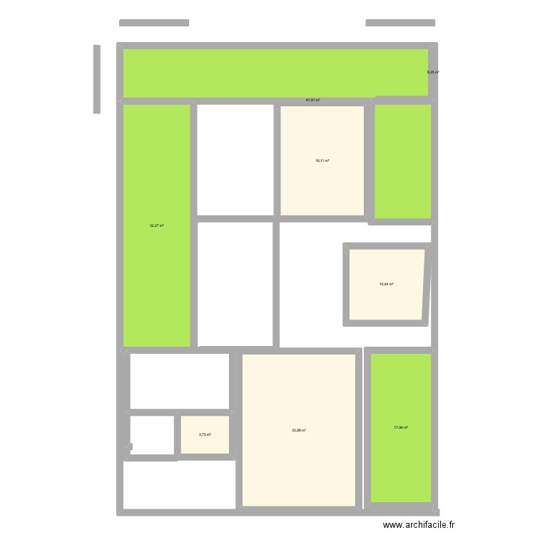 plan maison 3. Plan de 8 pièces et 159 m2
