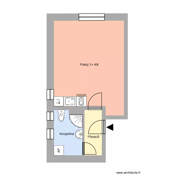 U N&aacute;draž&iacute; 650, byt 8. Plan de 8  et 151 m²