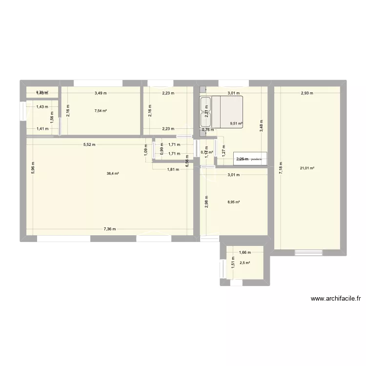 maison Ré avec travaux. Plan de 8 et 89 m² maison Ré avec travaux. Plan de 8 et 89 m²