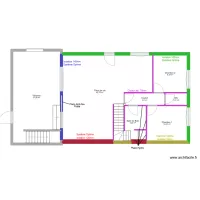 Plan d&eacute;finitif - Placo - Rez-de-Chauss&eacute; - Maison 60 Saint Louis
