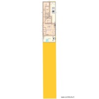 Maison sur cadastre avec toiture