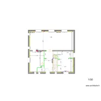 PLAN DISTRIBUTION CHAUFFAGE RDC - ROUXEL