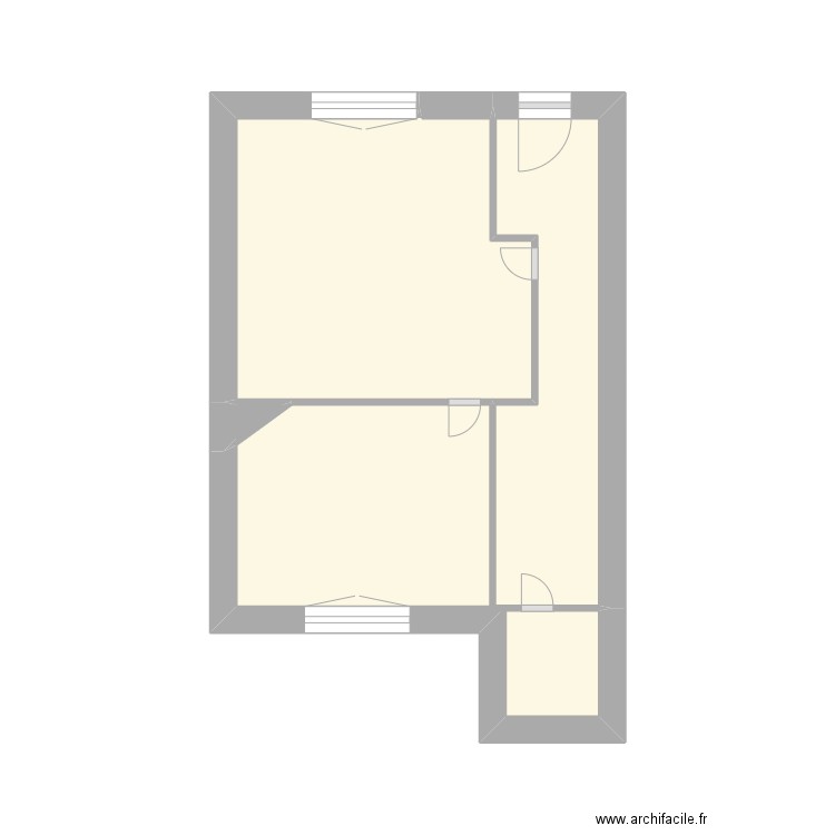 50 Bénézet. Plan de 3 pièces et 16 m2