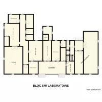 Vue en plan du Boc SMI Laboratoire CS BOPA