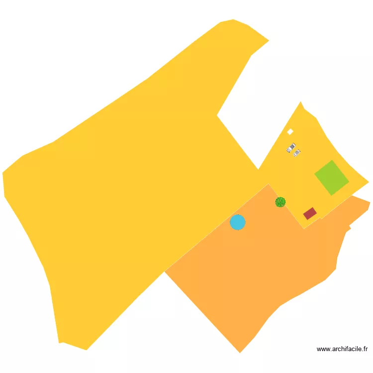 terrain. Plan de 