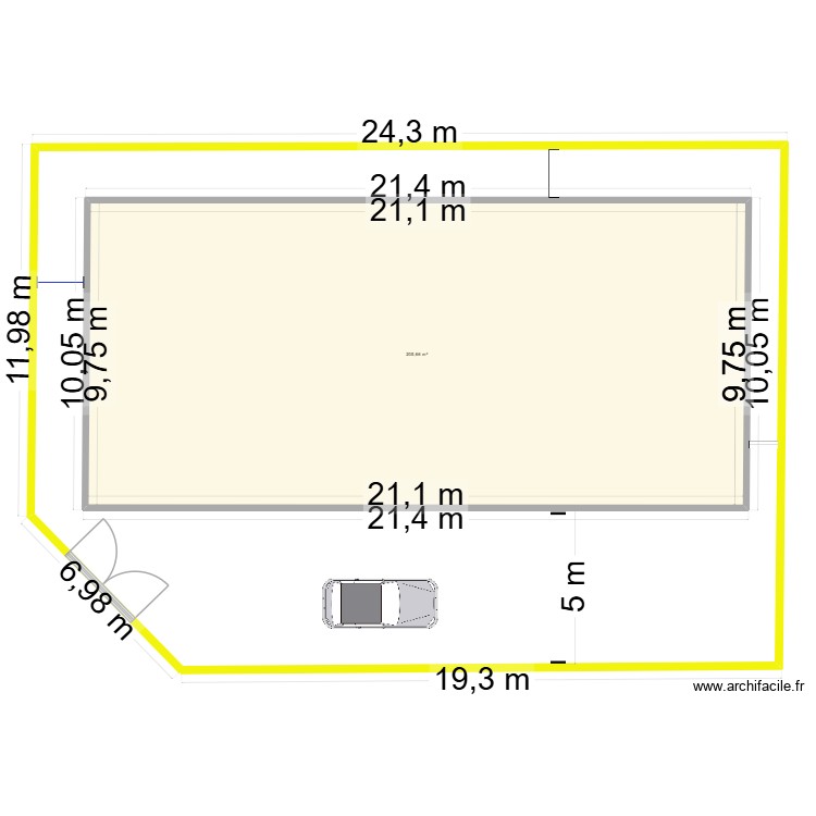 saline-ouest. Plan de 0 pièce et 0 m2