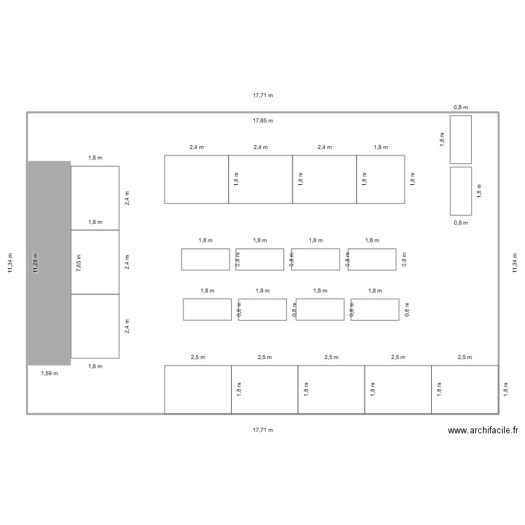 PLAN TENDANCES BIEN ETRE. Plan de 1 pièce et 199 m2