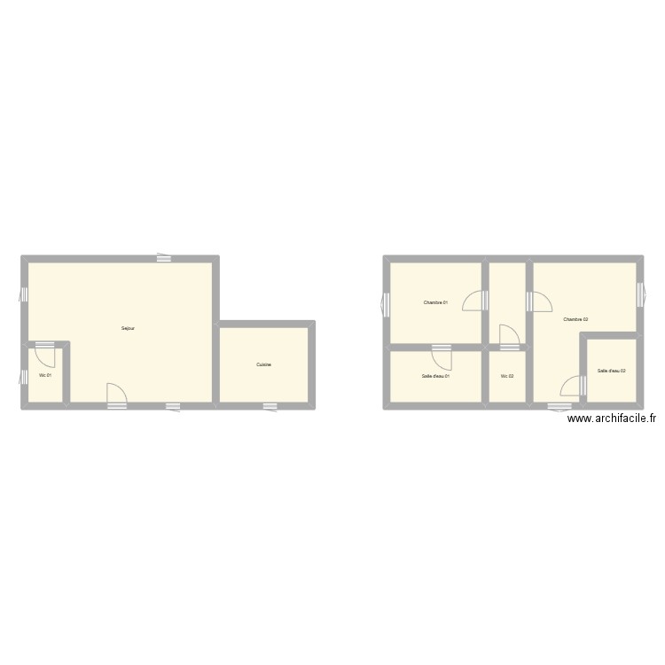 350602469. Plan de 9 pièces et 105 m2