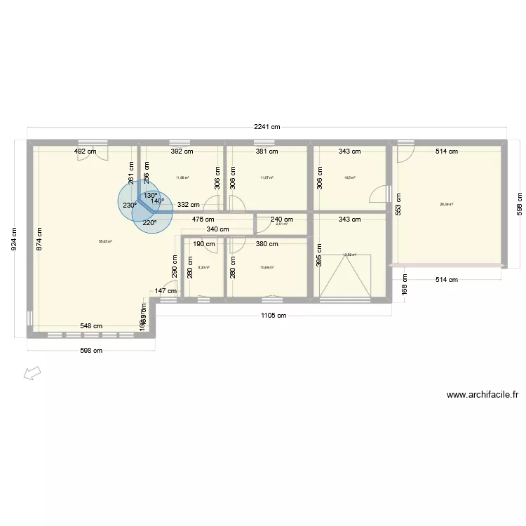SARLAT 176 01. Plan de 