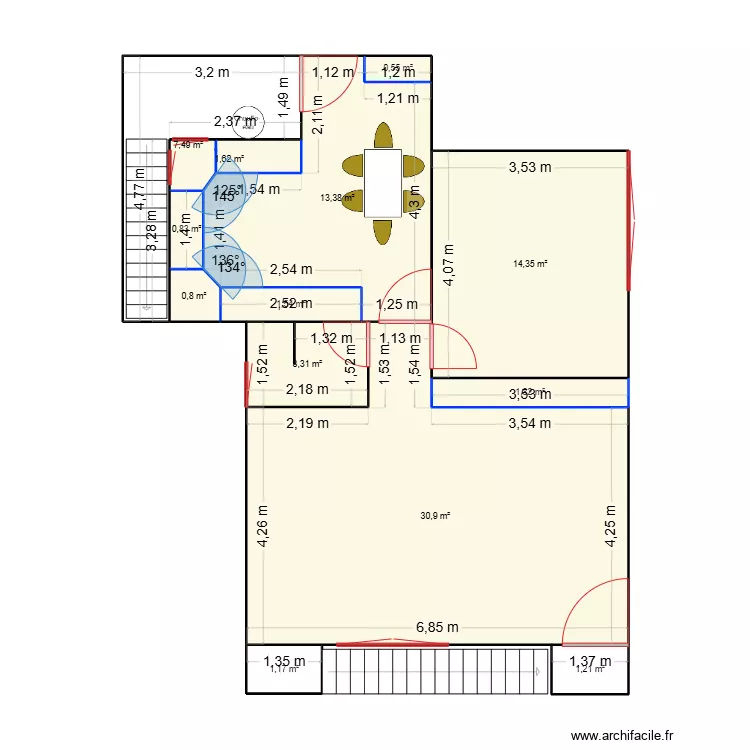 maison. Plan de maison. Plan de