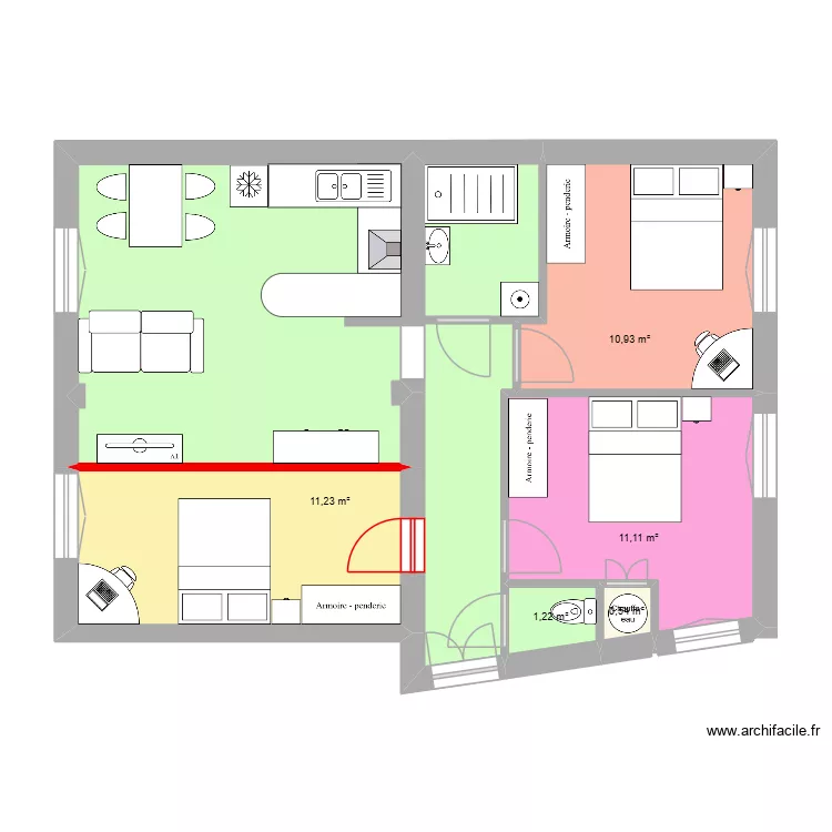 BECARD nouveau. Plan de 6 et 39 m² BECARD nouveau. Plan de 6 et 39 m²