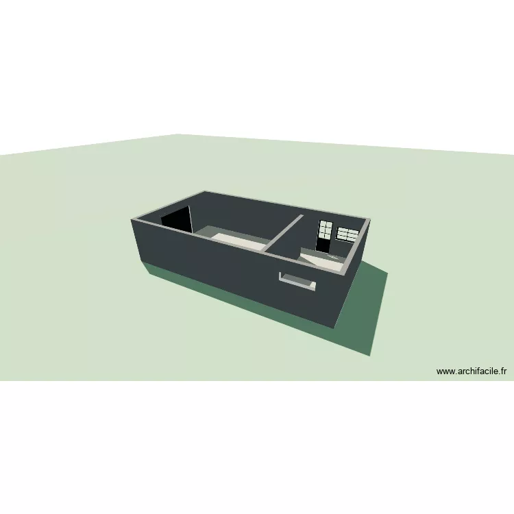 Garage PLU. Plan de 1 et 58 m² Garage PLU. Plan de 1 et 58 m²