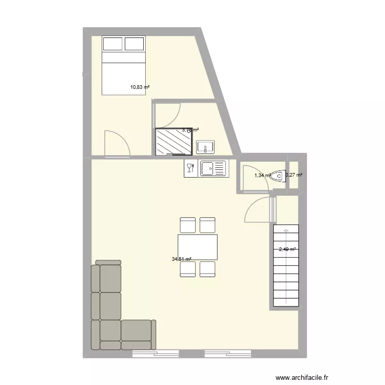 maison x2. Plan de 6 et 53 m² maison x2. Plan de 6 et 53 m²