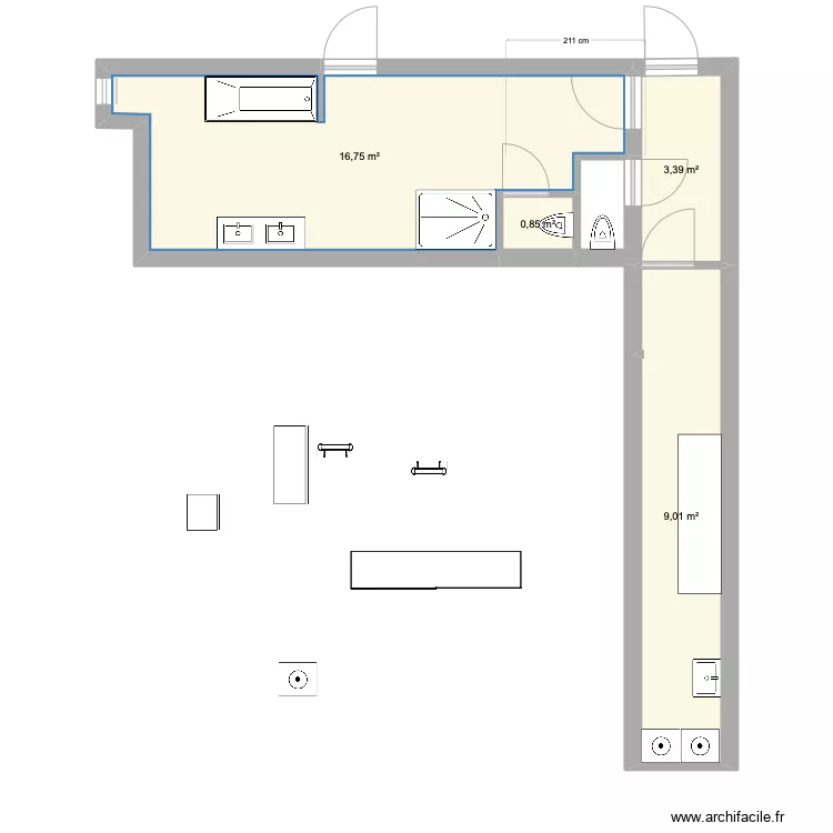 SALLE DE BAIN 2. Plan de SALLE DE BAIN 2. Plan de