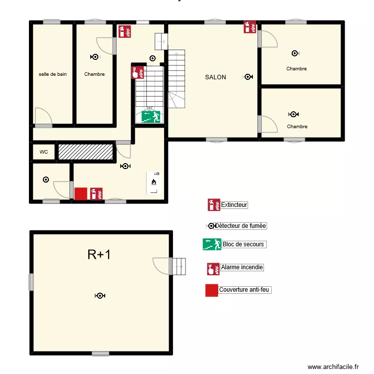 maison 52 St Geomes. Plan de 