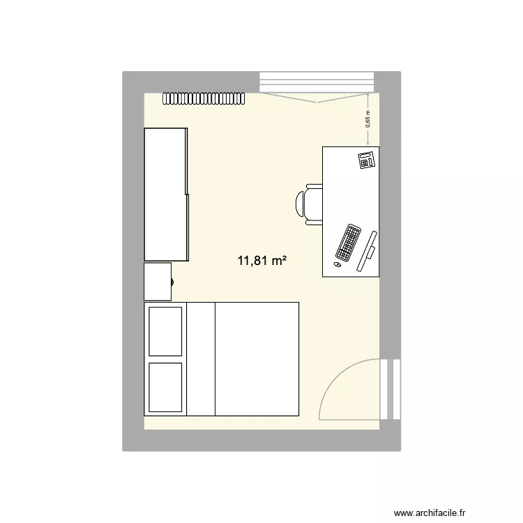 bureau la Tour. Plan de 