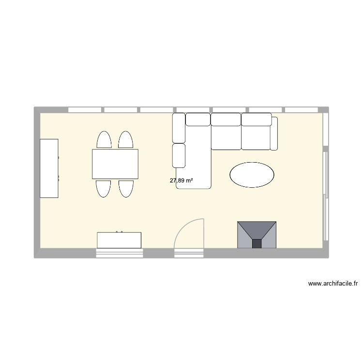 annexe-longue. Plan de 0 pièce et 0 m2