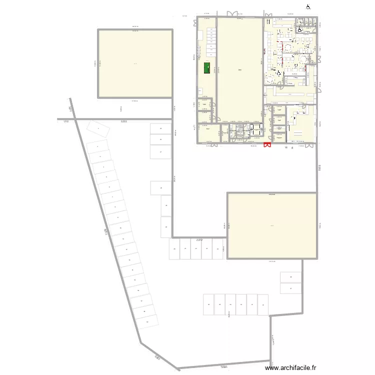 Nathan3. Plan de 25  et 1422 m²