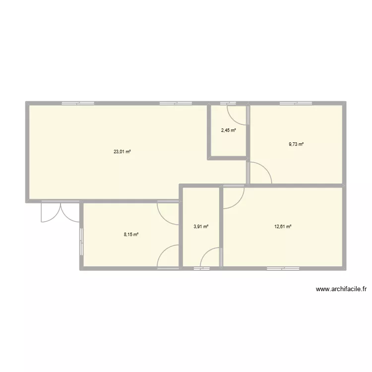 PLAN 2. Plan de 6  et 60 m²