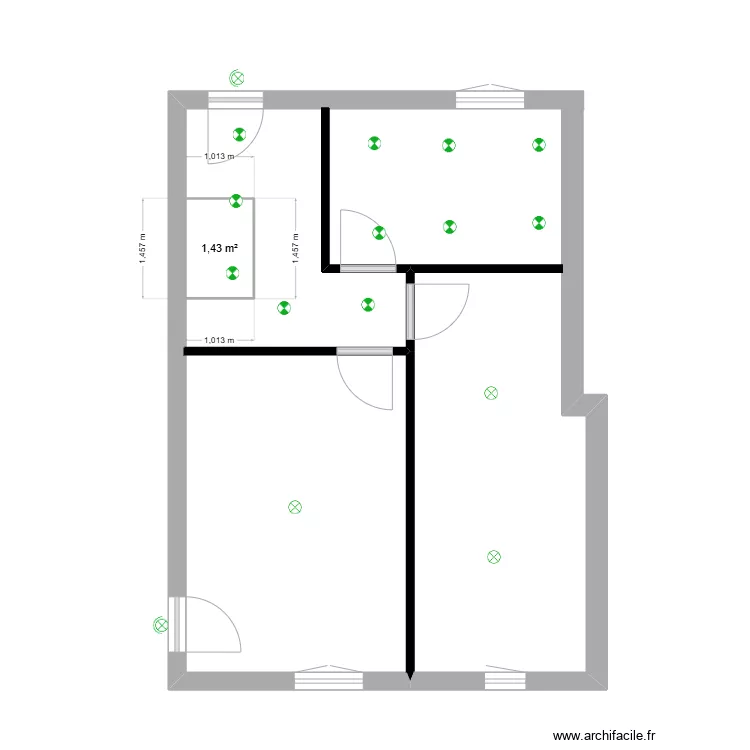 etage SPOTS. Plan de 