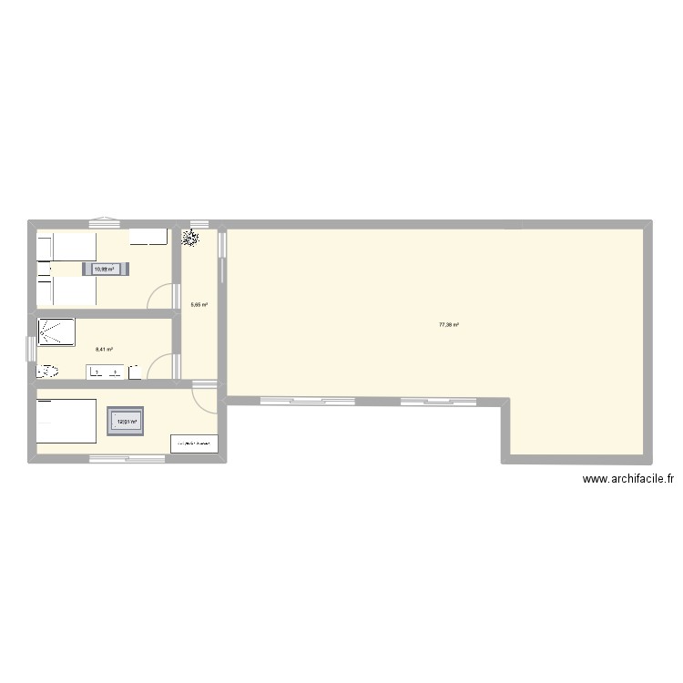 chalet bois corneille. Plan de 0 pièce et 0 m2