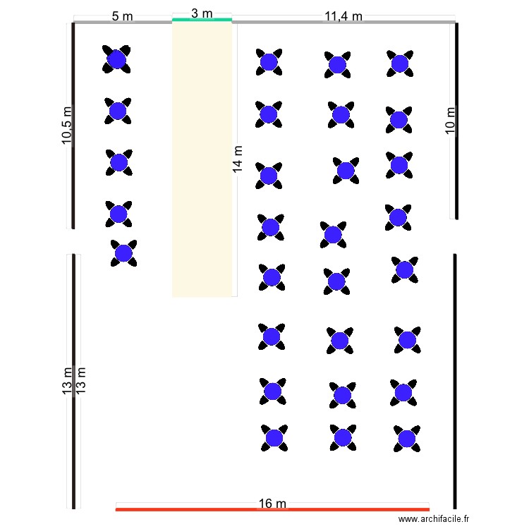 Plan annual fashion show hall des blanc manteaux. Plan de 0 pièce et 0 m2