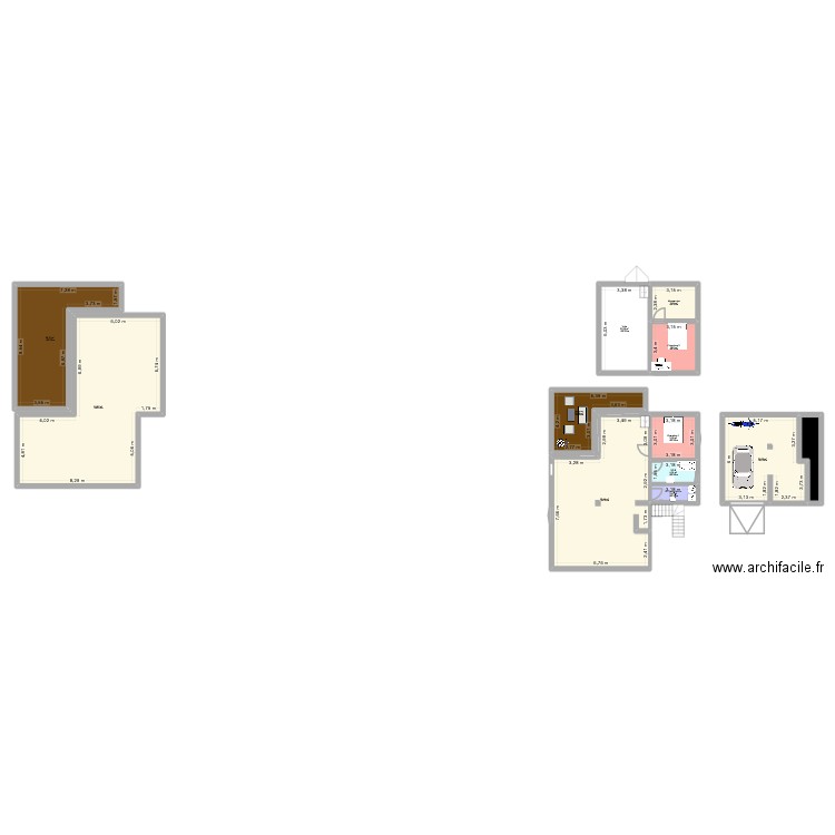 Future maison pap's. Plan de 12 pièces et 290 m2