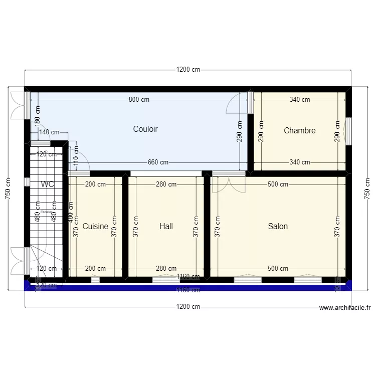 Plan de terrain 12mx7.5m Client 47 48 11 12 V2. Plan de 