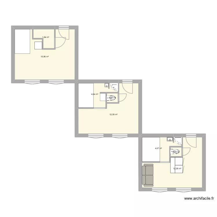 Projet So. Plan de 8 Pièces et 53 m² Projet So. Plan de 8 Pièces et 53 m²