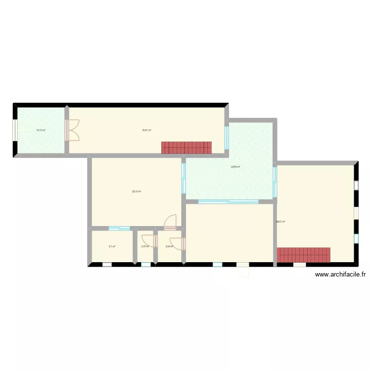 Casa 2 rdc. Plan de 8 et 166 m² Casa 2 rdc. Plan de 8 et 166 m²