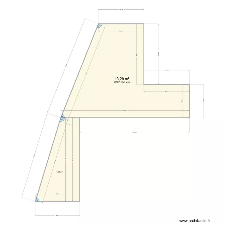 Gamelin. Plan de 2 et 18 m² Gamelin. Plan de 2 et 18 m²