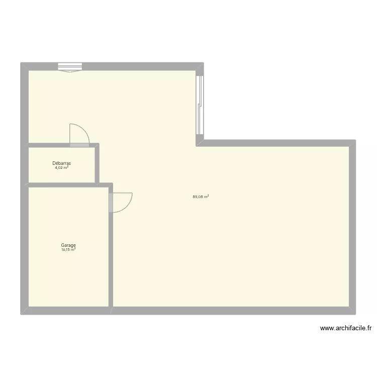 Plan2. Plan de 3  et 105 m²
