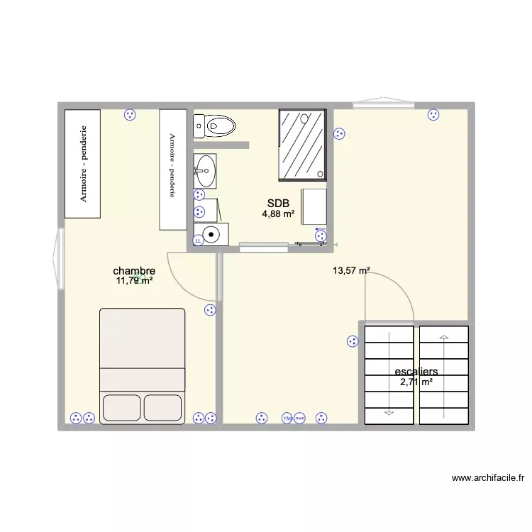 plans 1er. Plan de 4 Pièces et 33 m² plans 1er. Plan de 4 Pièces et 33 m²