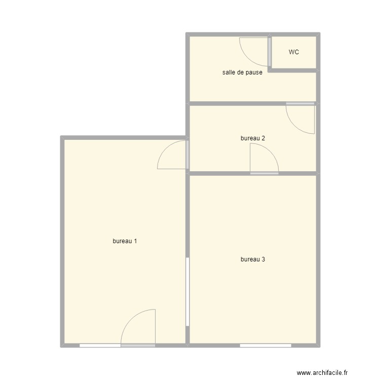 local nueil les aubiers. Plan de 0 pièce et 0 m2