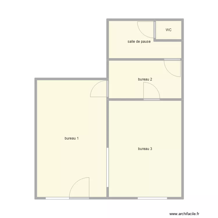 local nueil les aubiers. Plan de 