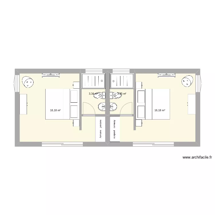 BS-Chambre amis. Plan de BS-Chambre amis. Plan de