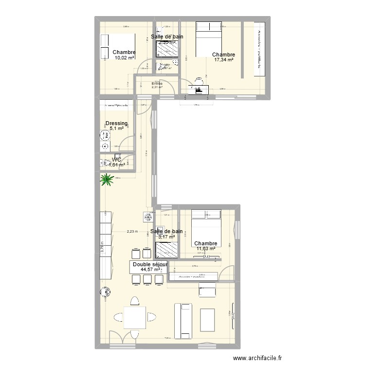 parentis4plan. Plan de 10 pièces et 99 m2